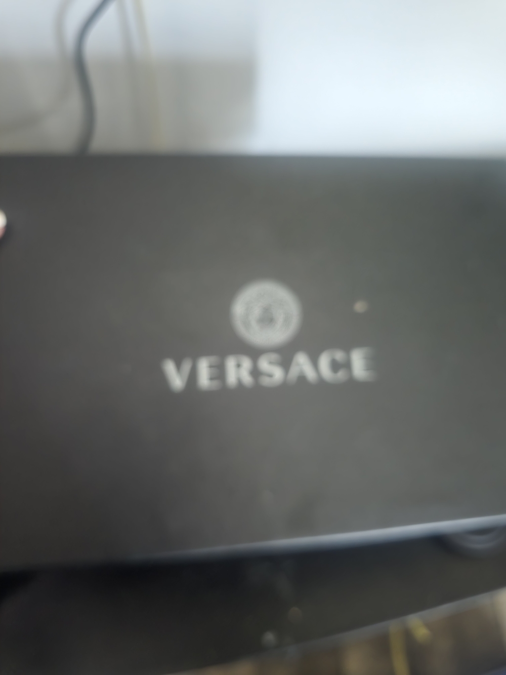 Versace Black Medusa Thong Sandals with Gold Emblem - Picture 5 of 6